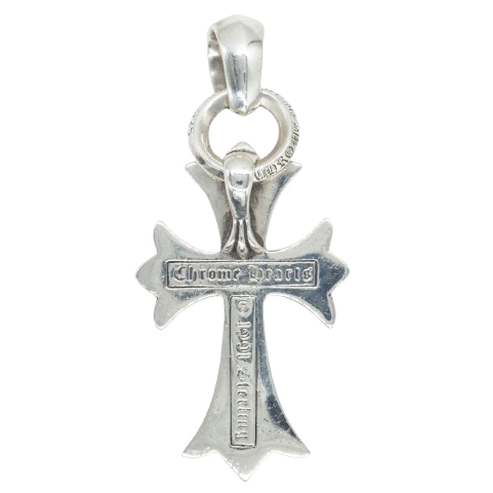 CHROME HEARTS クロムハーツ（原本有） CH CRS SML W BALE スモールCHクロスベイル Wベイル シルバーネックレストップ シルバー系【中古】