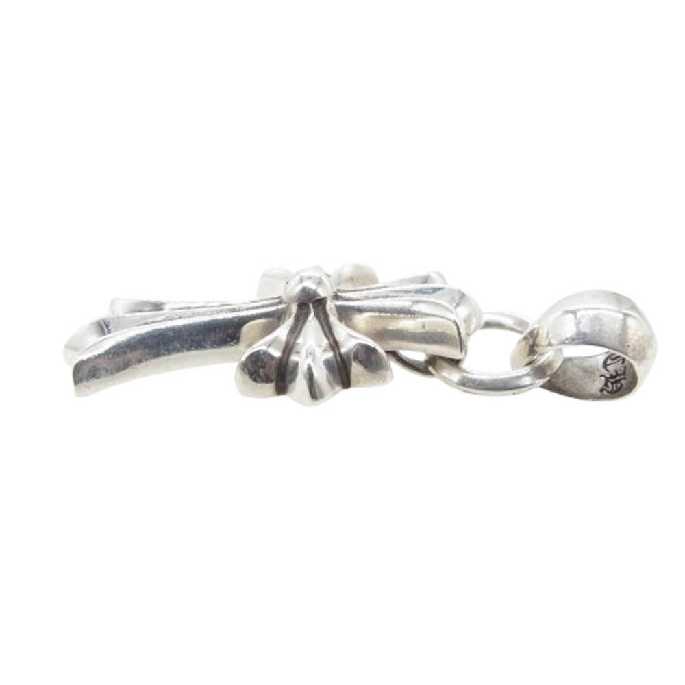 CHROME HEARTS クロムハーツ（原本有） CH CRS SML W BALE スモールCHクロスベイル Wベイル シルバーネックレストップ シルバー系【中古】