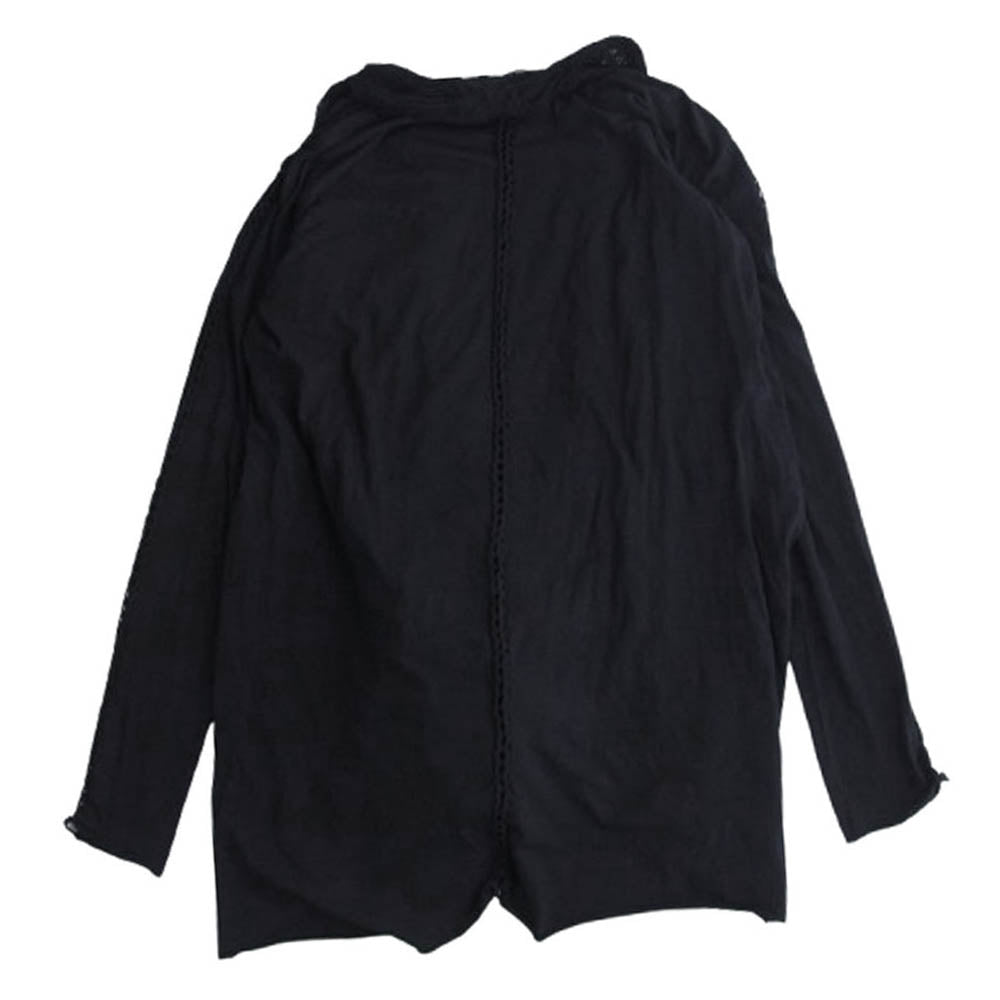 NO ID. ノーアイディ コットン レーヨン ガウン カーディガン ブラック系 2【中古】