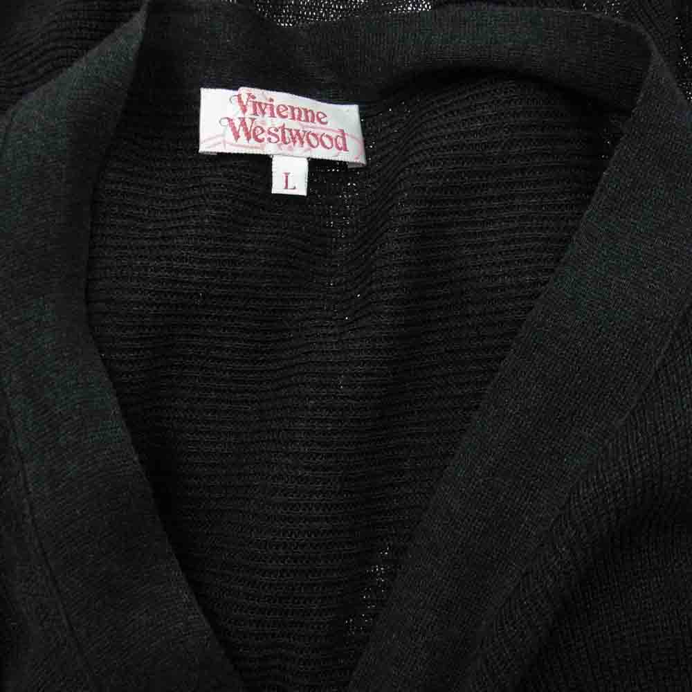 Vivienne Westwood ヴィヴィアンウエストウッド 国内正規品 イタリア製 コットン ボレロ ニット カーディガン ダークグレー系 L【中古】