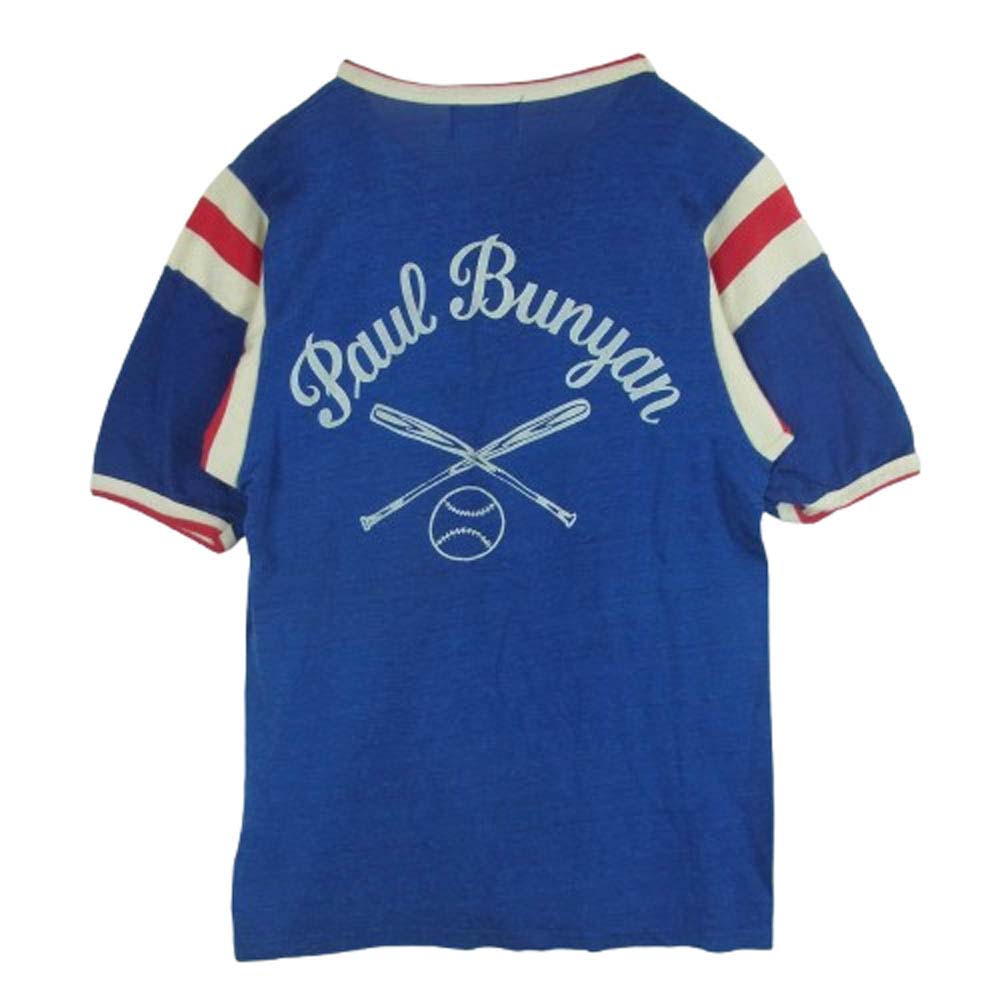 ヴィンテージ Rawlings ローリングス 60s 70s トリム 半袖 Tシャツ ブルー系 M【中古】