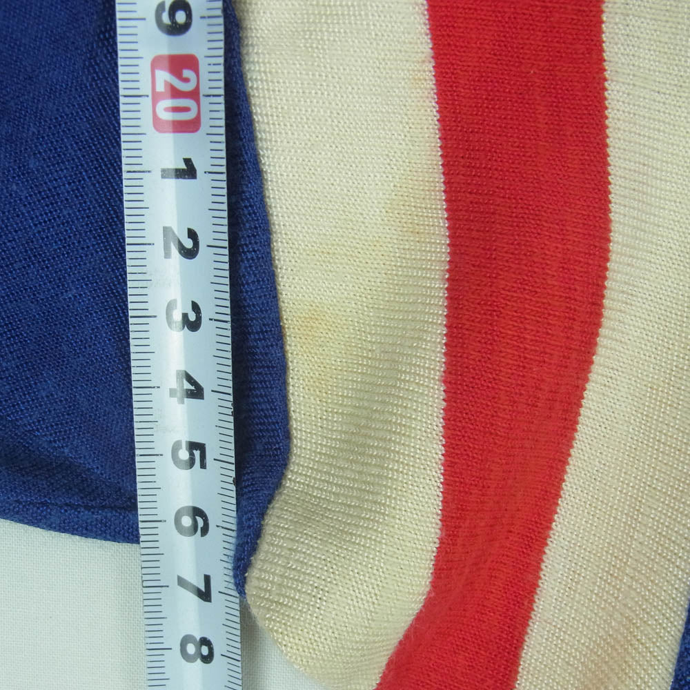 ヴィンテージ Rawlings ローリングス 60s 70s トリム 半袖 Tシャツ ブルー系 M【中古】