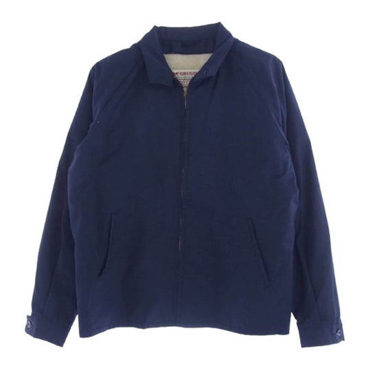 ヴィンテージ 60s 70s McGREGOR マクレガー SCOTSETタグ TALONジップ ワーク ブルゾン ジャケット ネイビー系 42【中古】