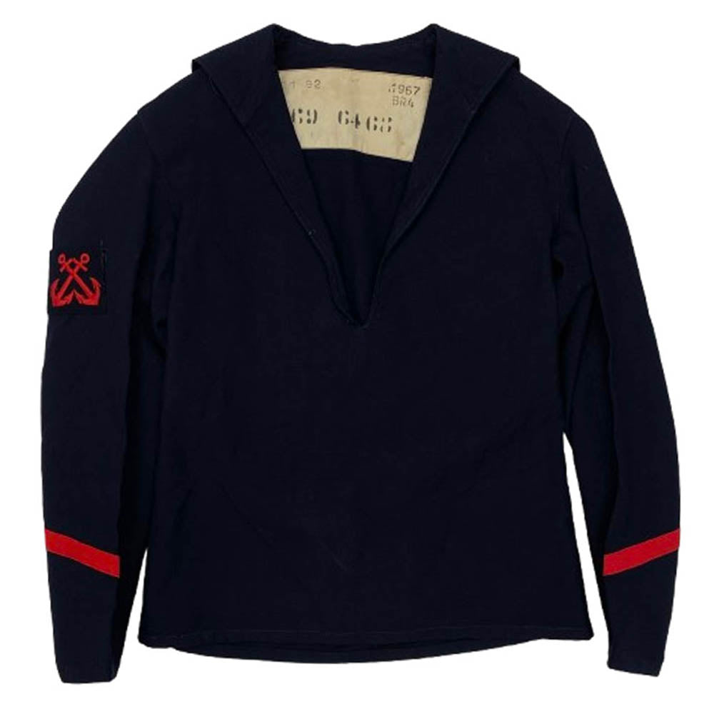 ヴィンテージ 60s 1967 french army フランス軍 セーラーシャツ ネイビー系【中古】