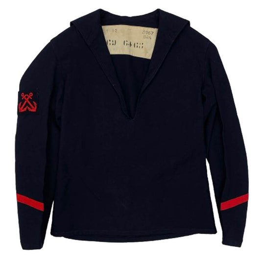 ヴィンテージ 60s 1967 french army フランス軍 セーラーシャツ ネイビー系【中古】