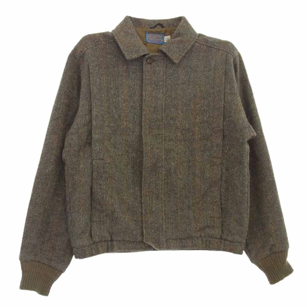 PENDLETON ペンドルトン 70s USA製 ウール フルジップ ブルゾン ジャケット グレー系 M【中古】