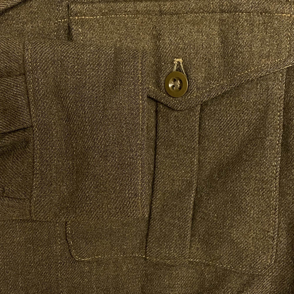 ヴィンテージ 50s 1953 british army BATTLE DRESS BLOUSES イギリス軍 バトルドレス ジャケット ブラウン系 No.5【中古】