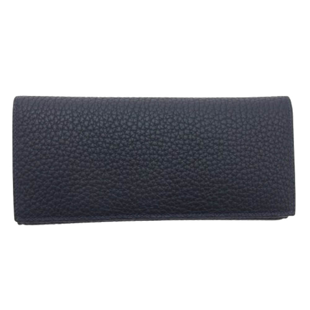 MAISON TAKUYA メゾンタクヤ TT2 Wallet German Shrunken Calf Lamb シュリンクカーフ ゴート 二つ折り 長財布 ブラック系【美品】【中古】