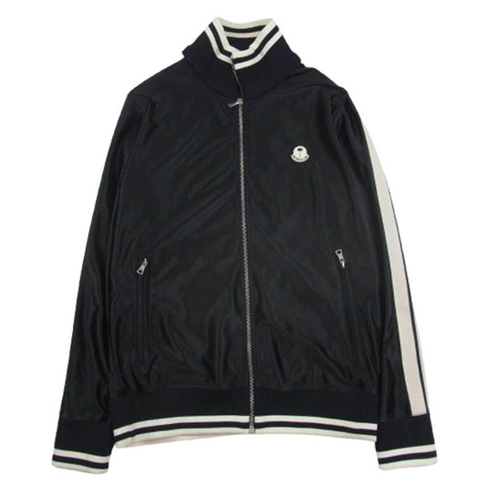 MONCLER モンクレール 22AW H209L8G00002 Genius ジーニアス × PALM ANGELS パームエンジェルス TRACK Zip Up JERSEY トラック ジップ ジャケット ブラック系 S【中古】