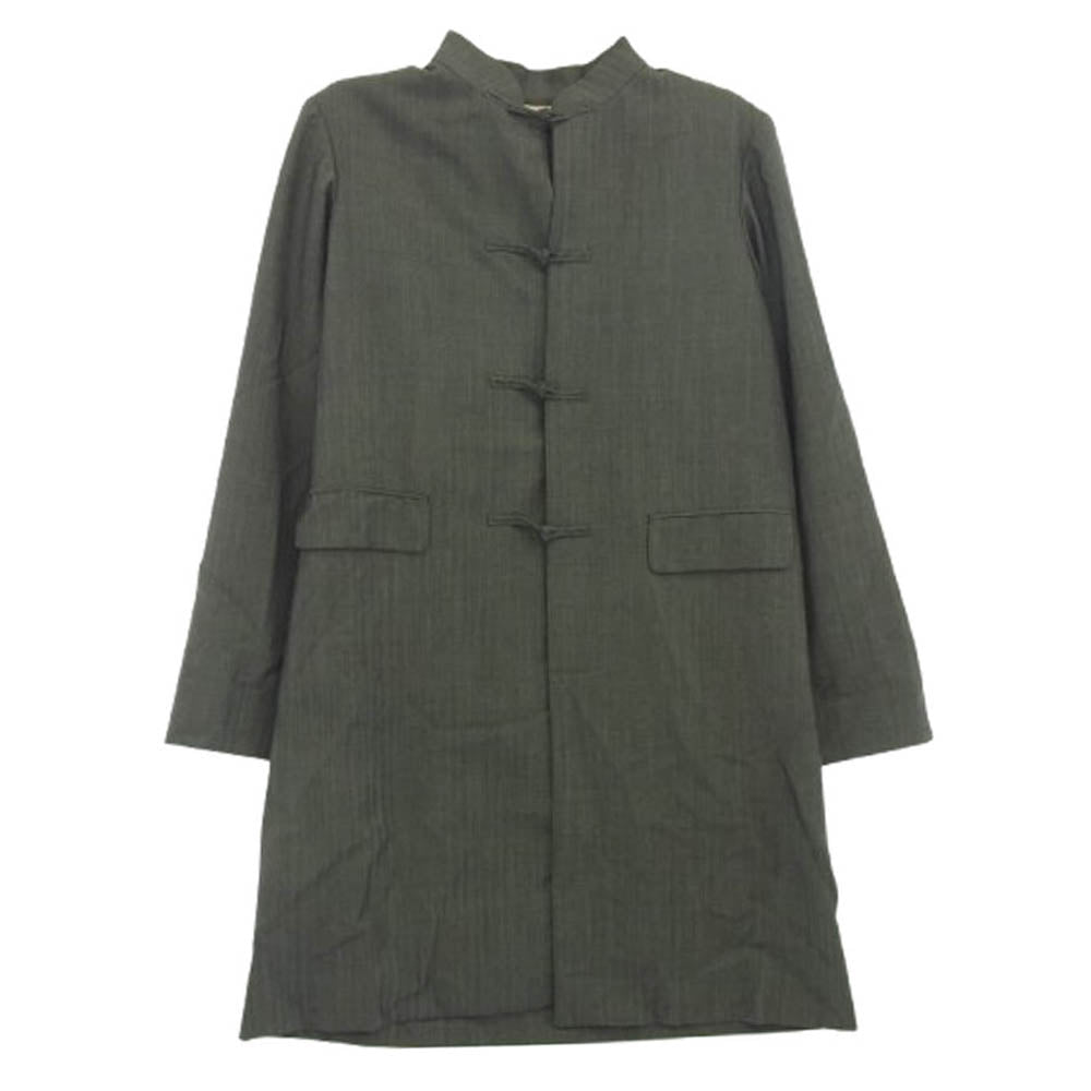 COMME des GARCONS HOMME PLUS コムデギャルソンオムプリュス 13SS PK-J094 POOR KING期 バックスタッズ チャイナ コート グレー系 シルバー系 M【中古】