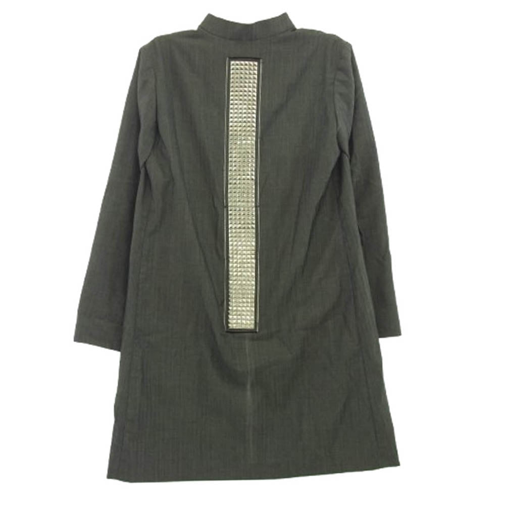 COMME des GARCONS HOMME PLUS コムデギャルソンオムプリュス 13SS PK-J094 POOR KING期 バックスタッズ チャイナ コート グレー系 シルバー系 M【中古】