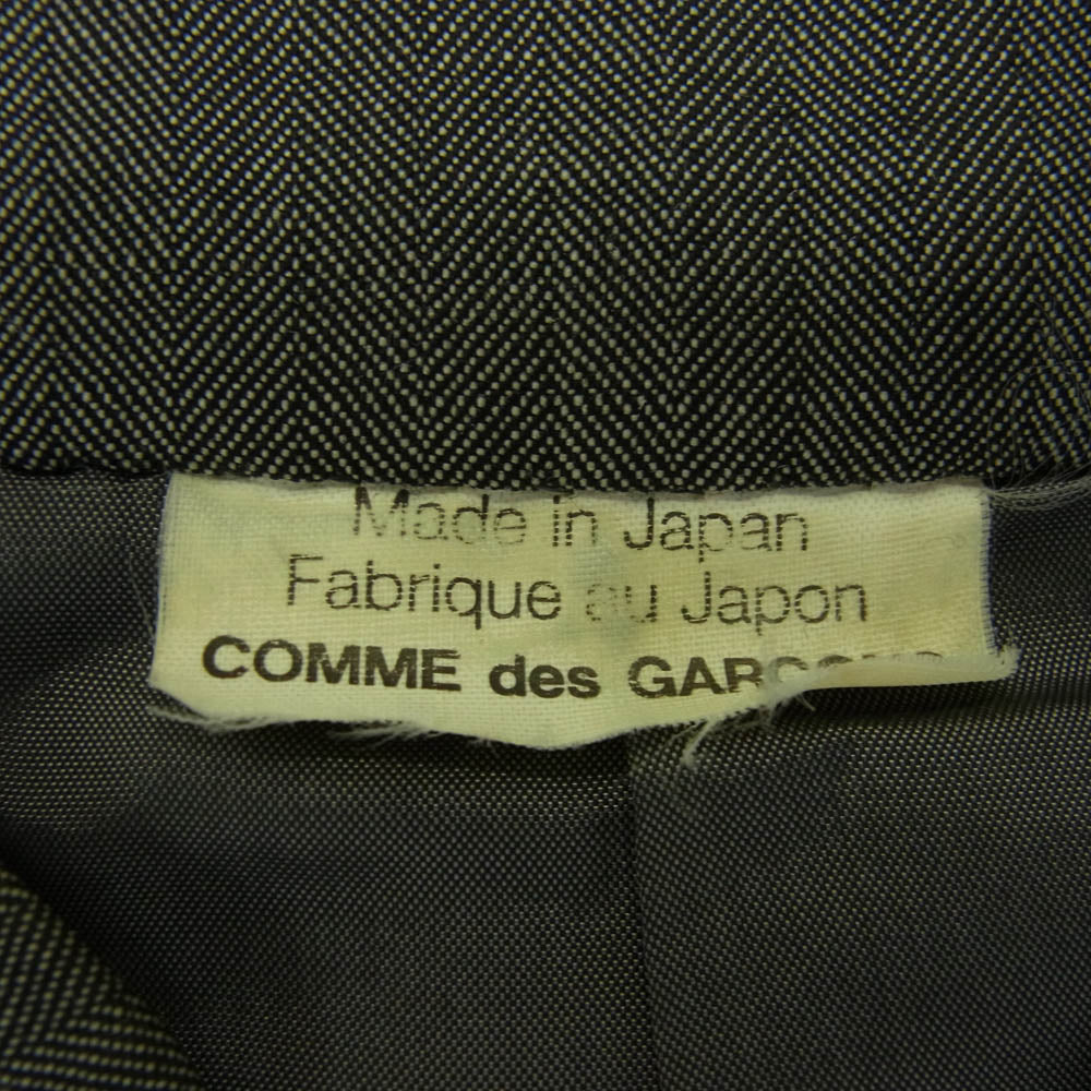 COMME des GARCONS HOMME PLUS コムデギャルソンオムプリュス 13SS PK-J094 POOR KING期 バックスタッズ チャイナ コート グレー系 シルバー系 M【中古】