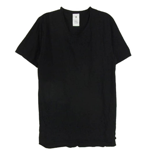 MIHARA YASUHIRO ミハラヤスヒロ 81643844 ダメージ加工 コットン 半袖 Tシャツ ブラック系 48【中古】