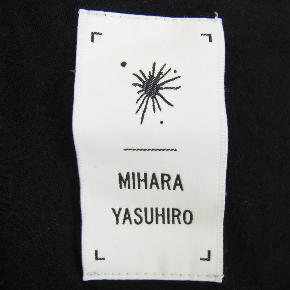 MIHARA YASUHIRO ミハラヤスヒロ 81643844 ダメージ加工 コットン 半袖 Tシャツ ブラック系 48【中古】