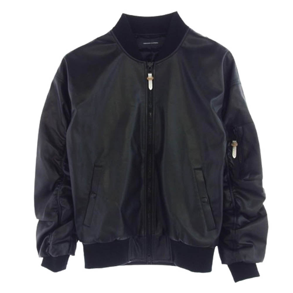 リサウンドクロージング RC33-JK-003 DAVID JACKET MA-1 エコレザー フライト ジャケット ブルゾン ブラック系 1【中古】