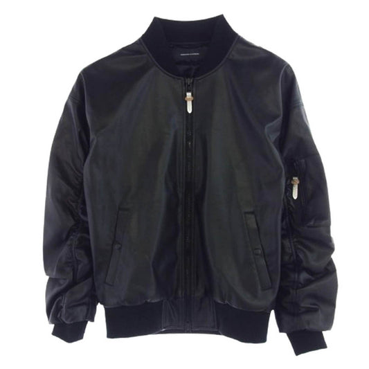 リサウンドクロージング RC33-JK-003 DAVID JACKET MA-1 エコレザー フライト ジャケット ブルゾン ブラック系 1【中古】