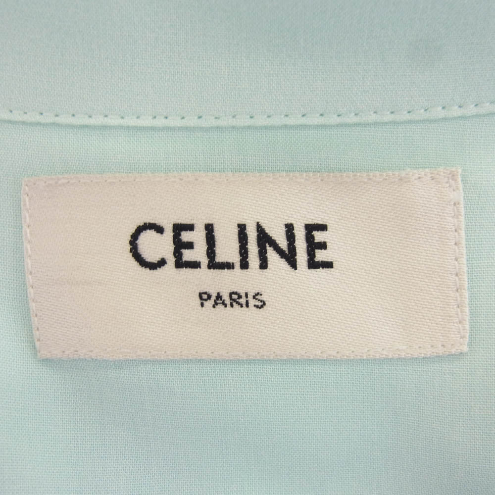 CELINE セリーヌ 2C517357Q MARCELO LANVIN レーヨン オープンカラー 半袖シャツ マルチカラー系 41【極上美品】【中古】