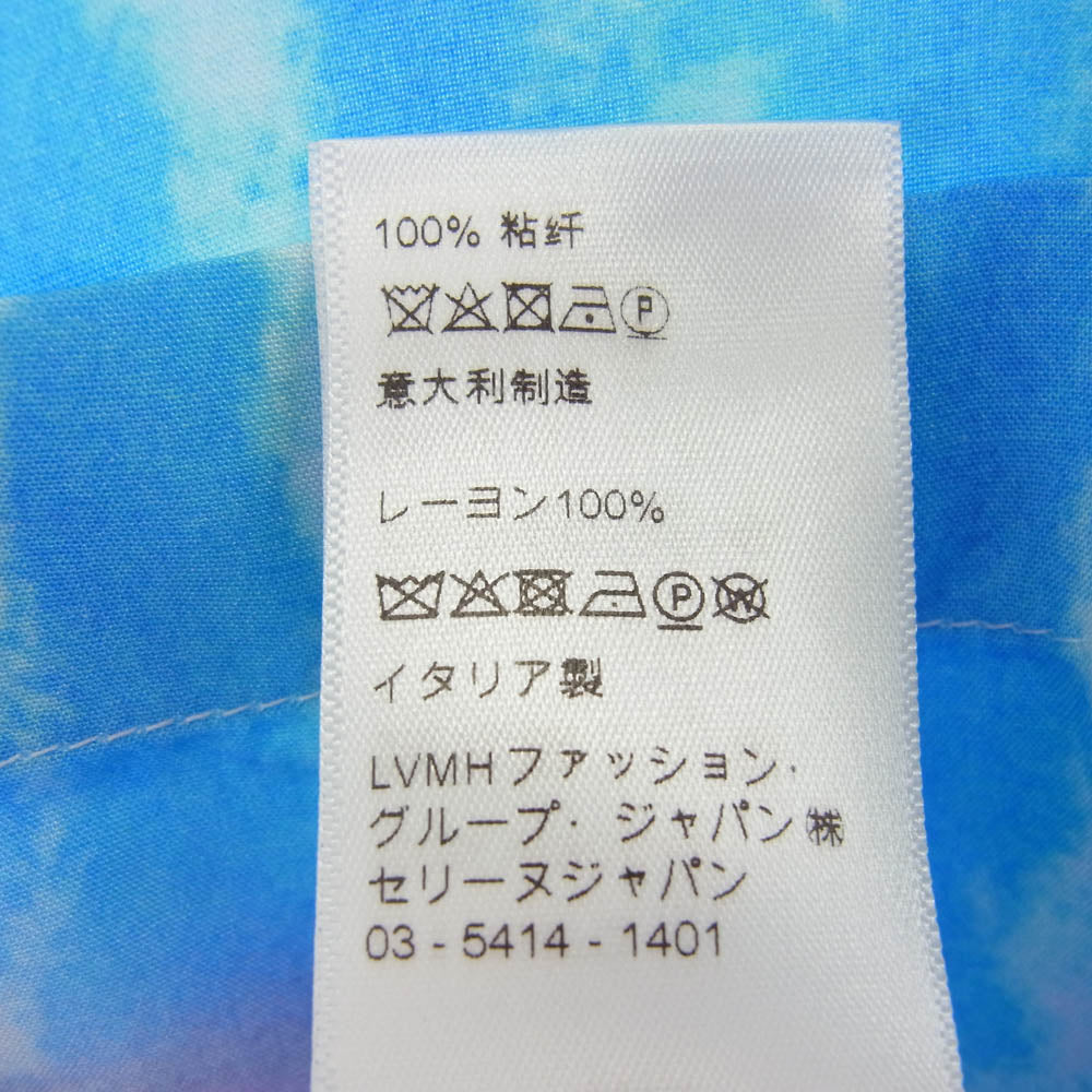 CELINE セリーヌ 2C517357Q MARCELO LANVIN レーヨン オープンカラー 半袖シャツ マルチカラー系 41【極上美品】【中古】