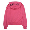 CELINE セリーヌ 21SS 2Y499052H LOOSE HOODIE WHIT HOOD LOGO ルーズフィット フーディー ロゴ プルオーバー パーカー ピンク系 XS【極上美品】【中古】