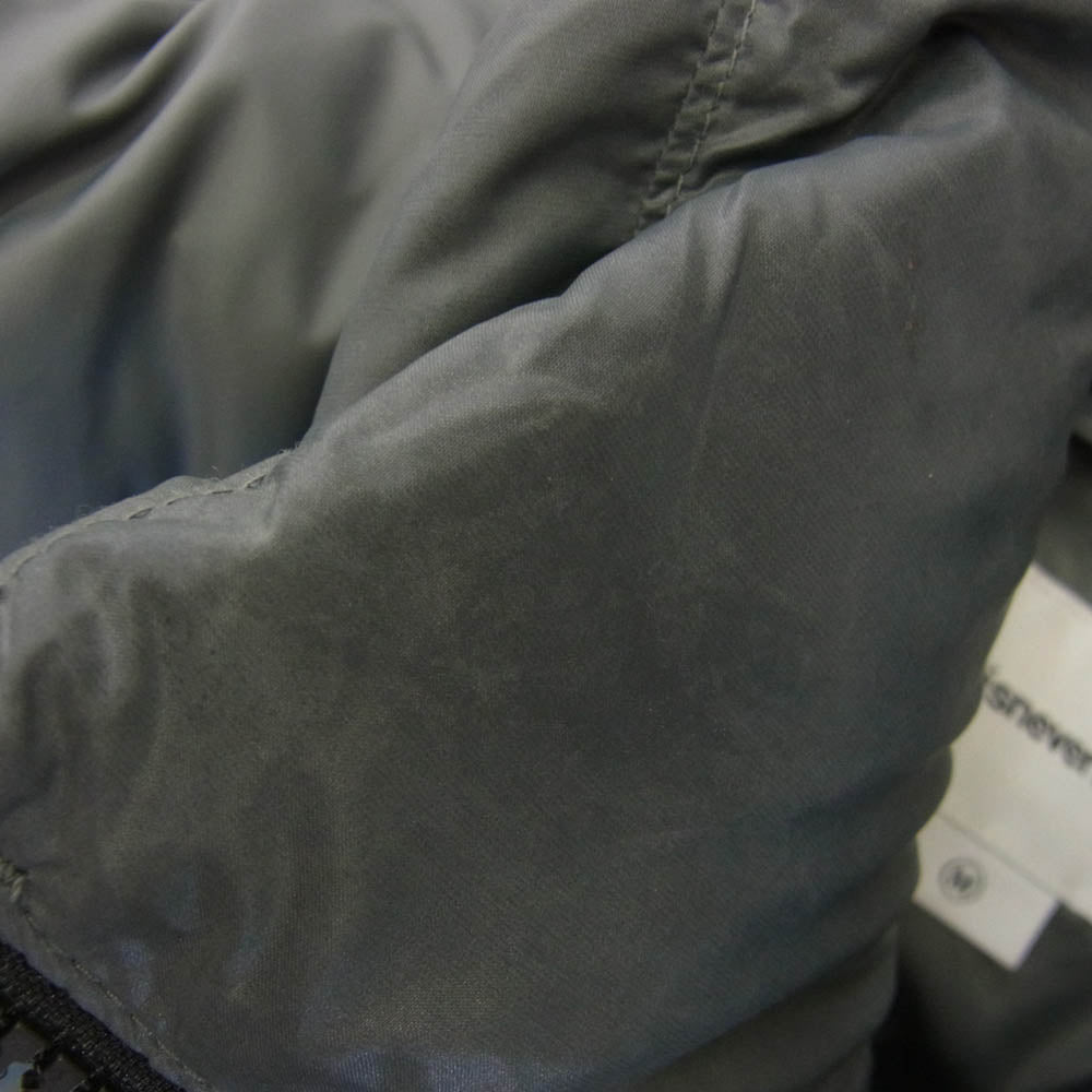 ディスイズネバーザット TN230OOWHS01 PERTEX T Down Jacket パーテックス ジップアップ ダウンジャケット グレー系 M【中古】