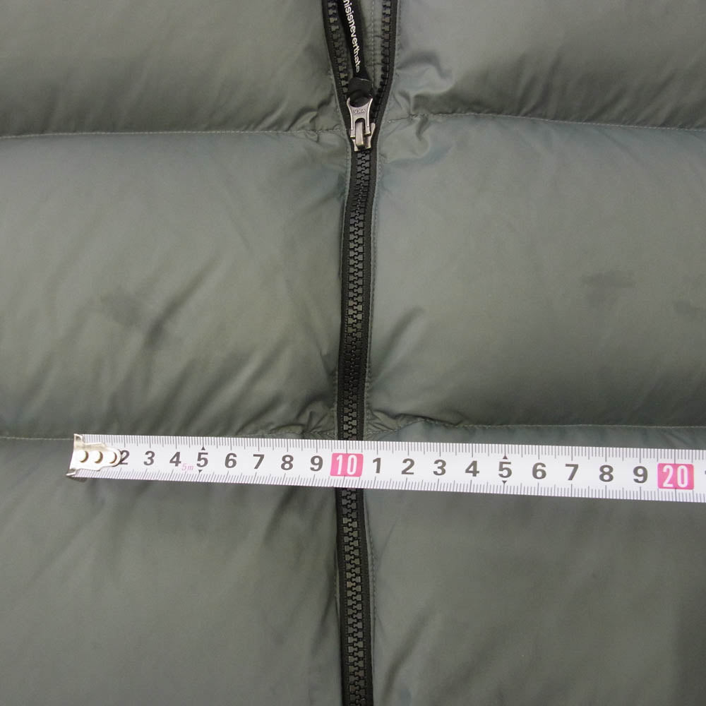 ディスイズネバーザット TN230OOWHS01 PERTEX T Down Jacket パーテックス ジップアップ ダウンジャケット グレー系 M【中古】