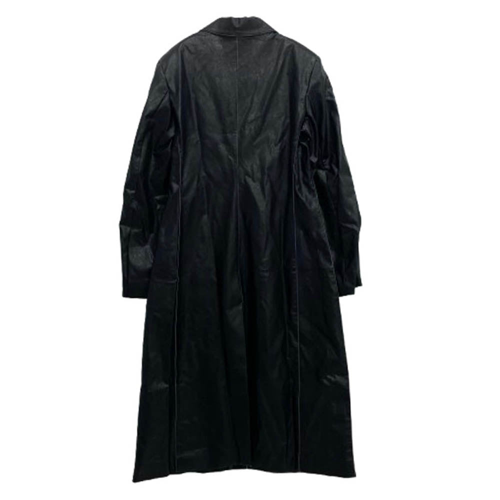 DIESEL ディーゼル G-FILAR レザー トレンチ コート ブラック系 44【中古】