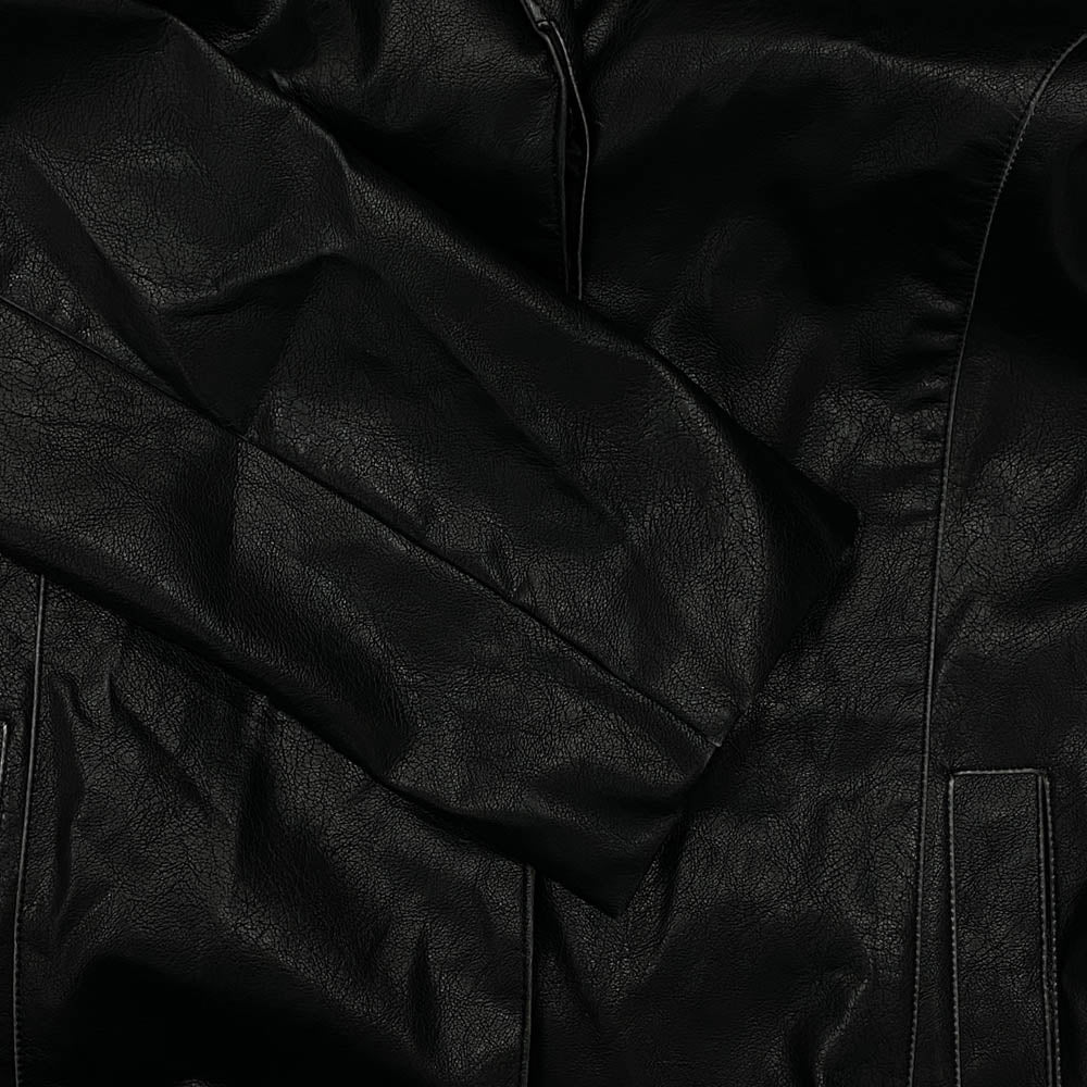 DIESEL ディーゼル G-FILAR レザー トレンチ コート ブラック系 44【中古】
