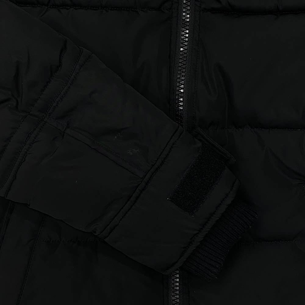 DIESEL ディーゼル W-RUSS-NEW スタンドカラー ナイロン 中綿 ジャケット ブラック系 S【中古】