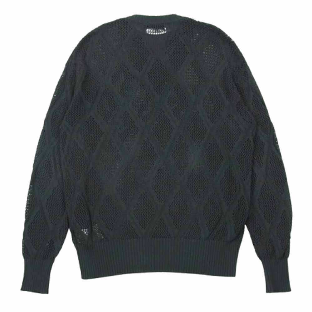 ヌルス NUSS25KNI001 Deconstructed Logenze Knitted Sweater 編み込み ニット セーター コットン グレー系 1【中古】