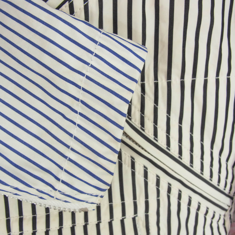 COMME des GARCONS HOMME PLUS コムデギャルソンオムプリュス PK-J119 AD20212 コットン ストライプ ダブル ライダース ジャケット マルチカラー系 S【中古】