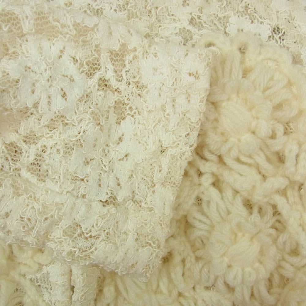 COMME des GARCONS コムデギャルソン AD2011 GI-J034 フラワー刺繍 総レース テーラードジャケット オフホワイト系 M【中古】