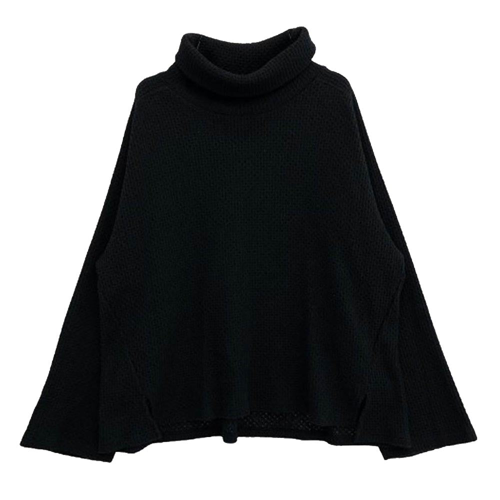 ANCELLM アンセルム ANC-CT36 CHAIN KNIT HI-NECK LS T-SHIRT  