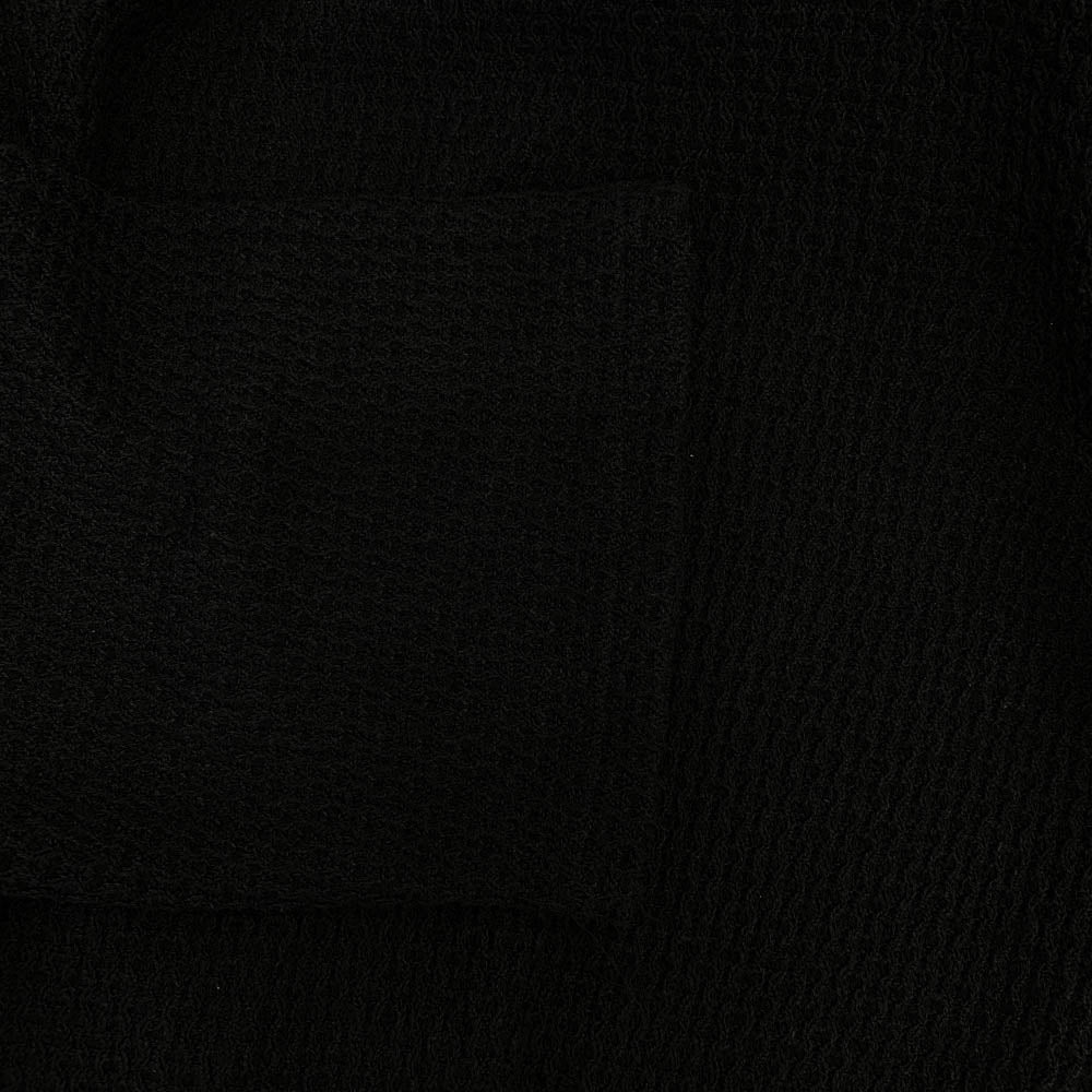 ANCELLM アンセルム ANC-CT36 CHAIN KNIT HI-NECK LS T-SHIRT ハイネック ニット ロング スリーブ Ｔシャツ カットソー ブラック系 2【中古】