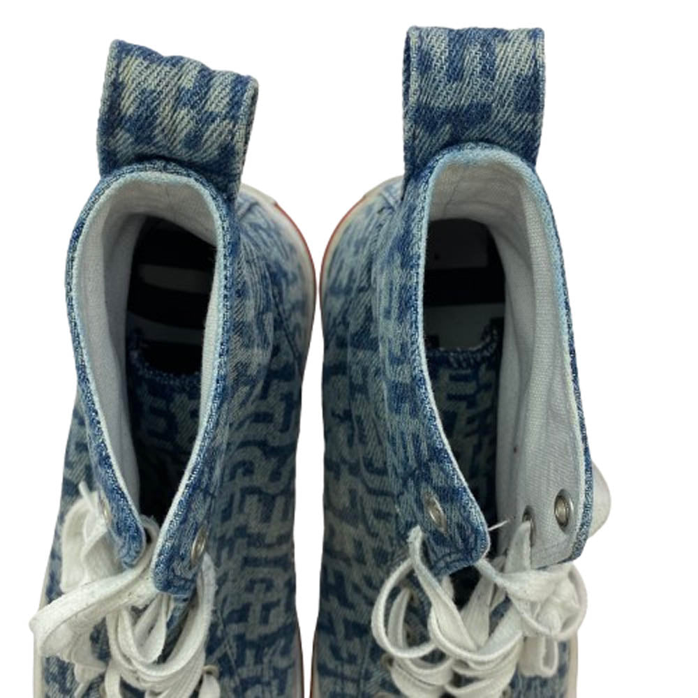 DIESEL ディーゼル F22-06-YUL S-ATHOS MID ハイカット スニーカー インディゴブルー系 26.5cm【中古】