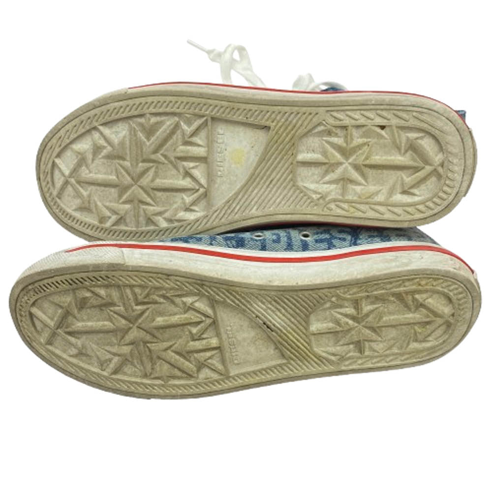 DIESEL ディーゼル F22-06-YUL S-ATHOS MID ハイカット スニーカー インディゴブルー系 26.5cm【中古】