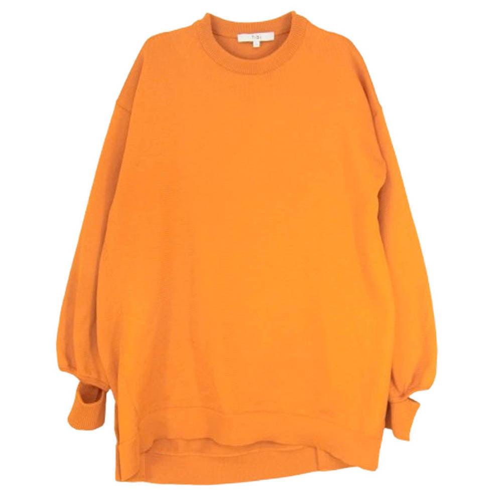 ティビ S119CW6157 クルーネック ニット セーター オレンジ系 S【中古】