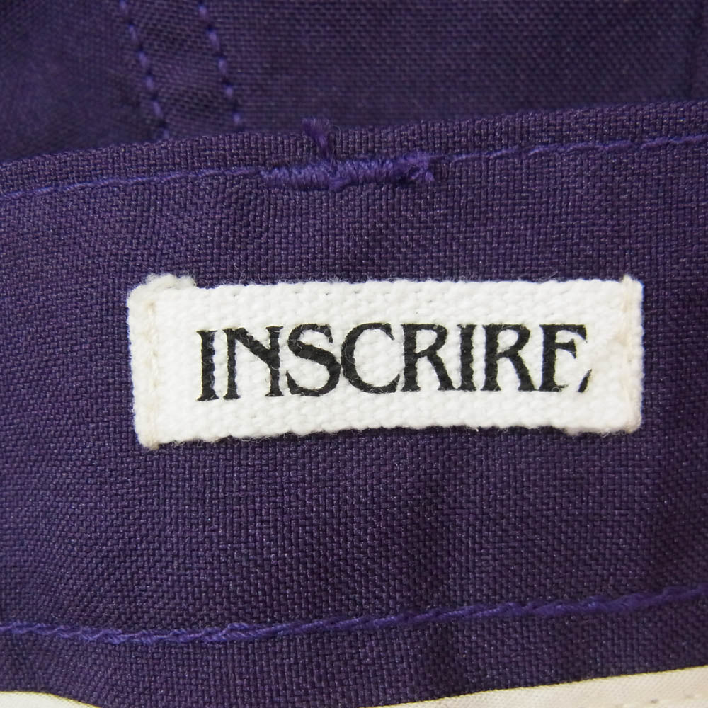 アンスクリア 19SS I19SS-PT30A スタプレスト パンツ パープル系 38【中古】