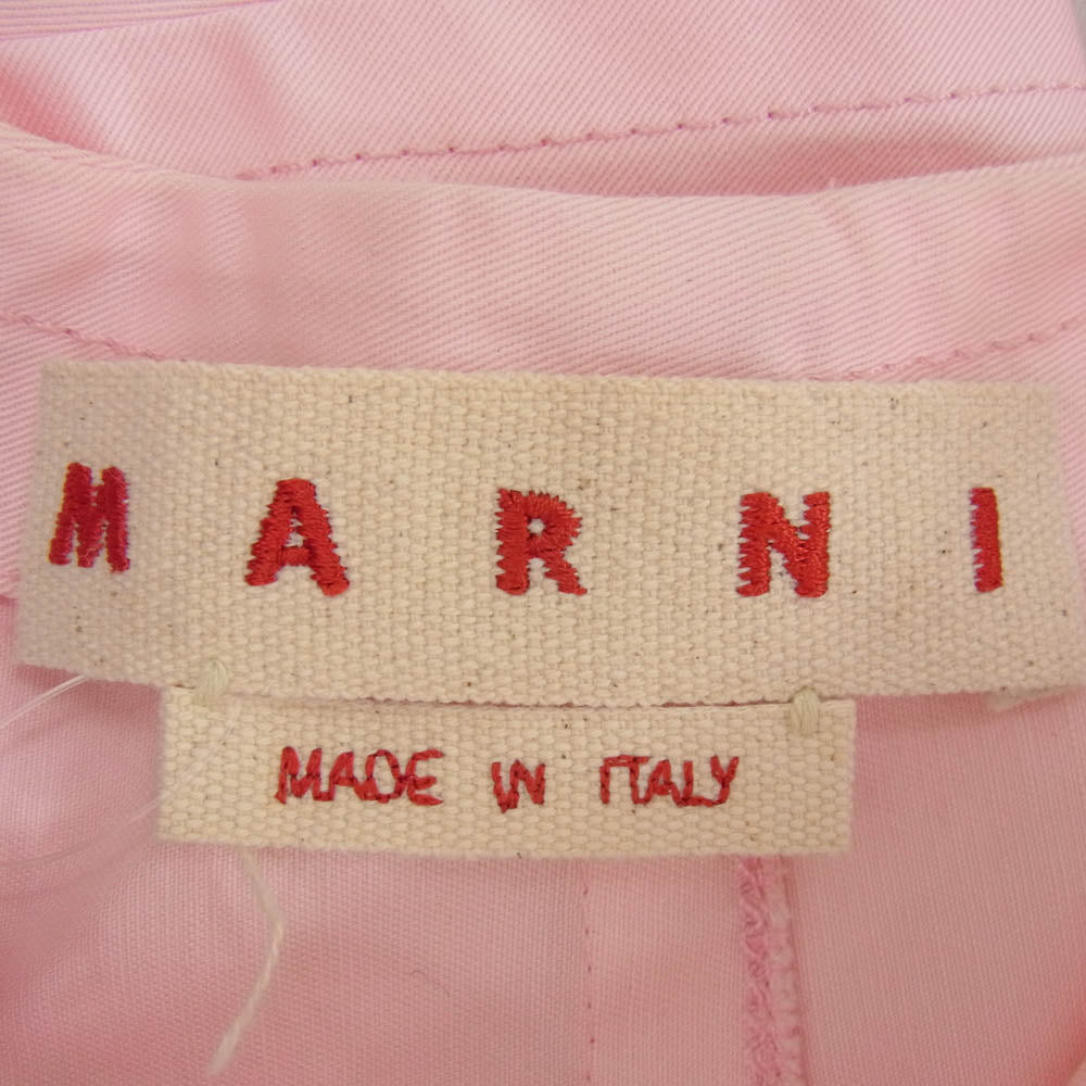 MARNI マルニ CAMA0321M0 TCR23 スキッパー ブラウス 半袖 プルオーバ― シャツ ピンク系 38【中古】