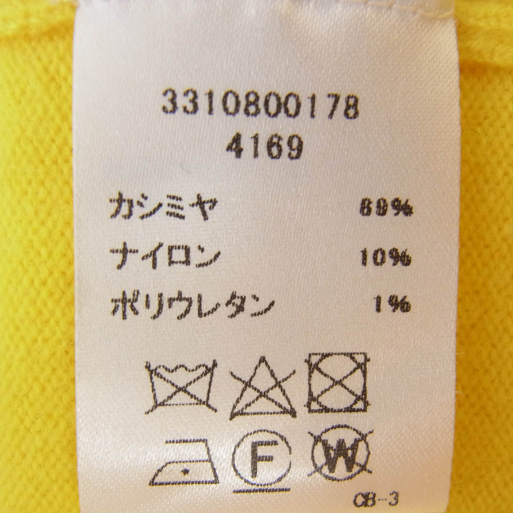 エクストリーム カシミヤ 3310800178 クルーネック カシミヤ ニット セーター イエロー系 サイズ表記無【中古】