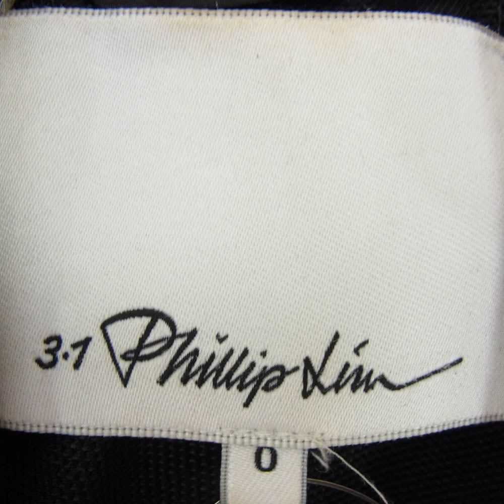 スリーワン フィリップ リム エポレット付き ミリタリー シャツ ジャケット ブルゾン ブラック系【中古】