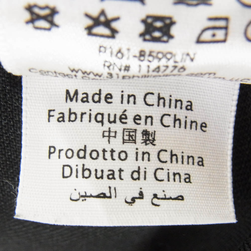 スリーワン フィリップ リム エポレット付き ミリタリー シャツ ジャケット ブルゾン ブラック系【中古】