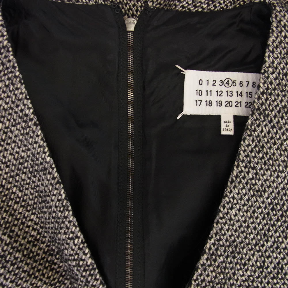 MAISON MARGIELA メゾンマルジェラ S51CT0727 S45365 レーヨン モヘア 長袖 ワンピース ブラック系 40【中古】