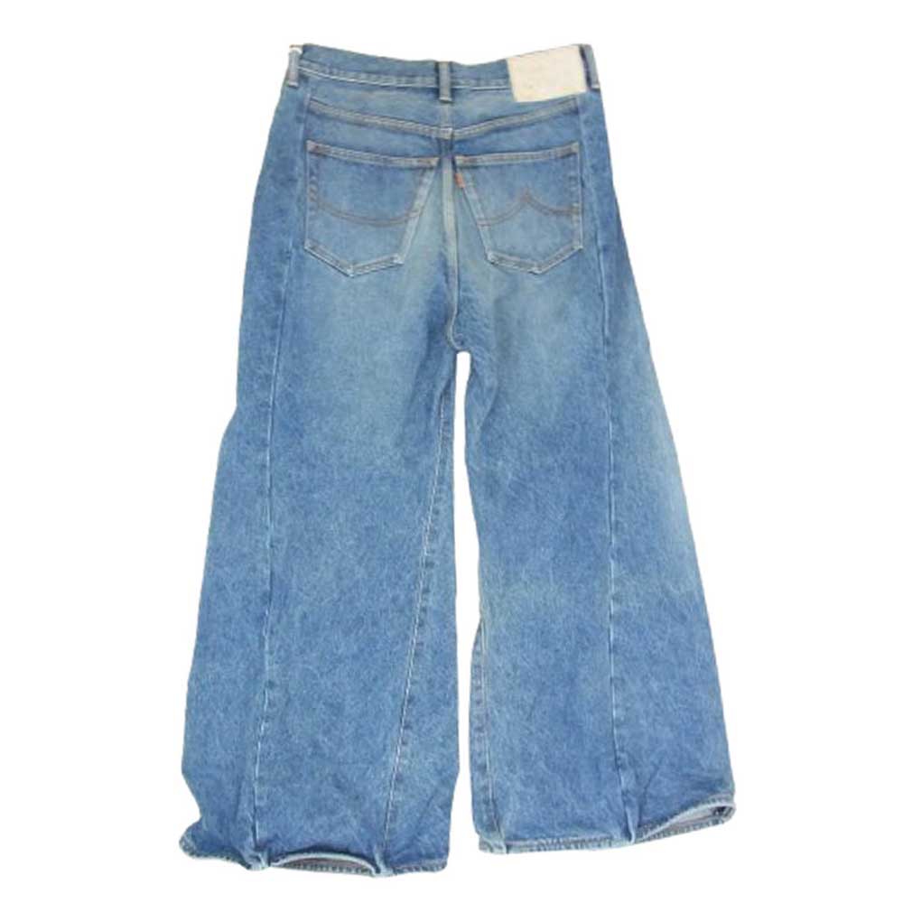doublet ダブレット 24SS 24SS16PT264 ROBOT LEGS DENIM PANTS ロボットレッグ デニム パンツ ワイド バギー ジーンズ インディゴブルー系 S【中古】