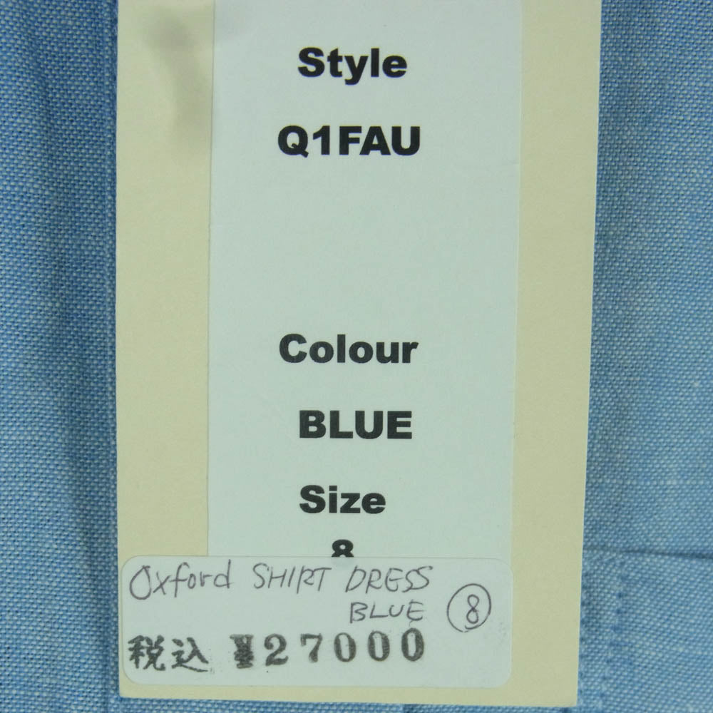 YMC ワイエムシー Q1FAU OXFORD SHIRT オックスフォード 半袖 シャツ ポルトガル製 ライトブルー系 8【美品】【中古】