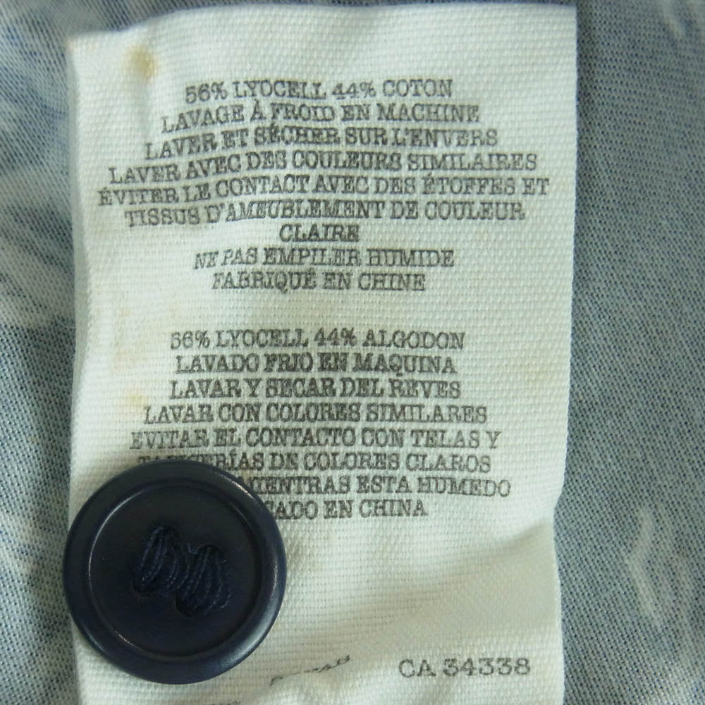 YMC ワイエムシー HAWAII PRINT SHIRT ハワイプリント 半袖 オープン シャツ Q2FAB ネイビー系 NAVY 10【中古】