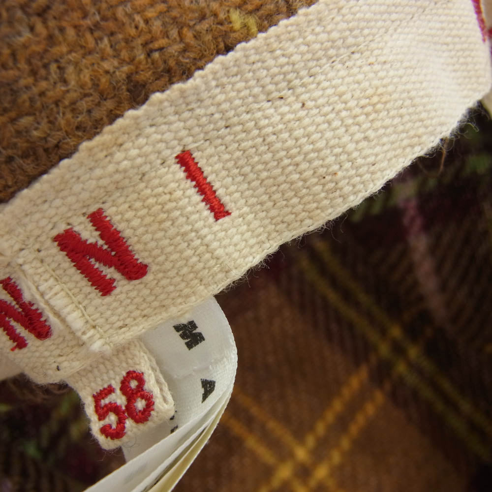 MARNI マルニ ツイード バケットハット 帽子 ブラウン系 58【中古】