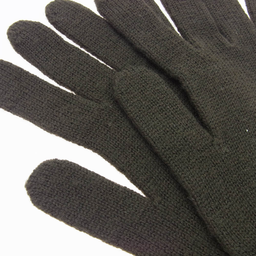 Rick Owens リックオウエンス ロング ニット グローブ 手袋 ダークブラウン系【美品】【中古】