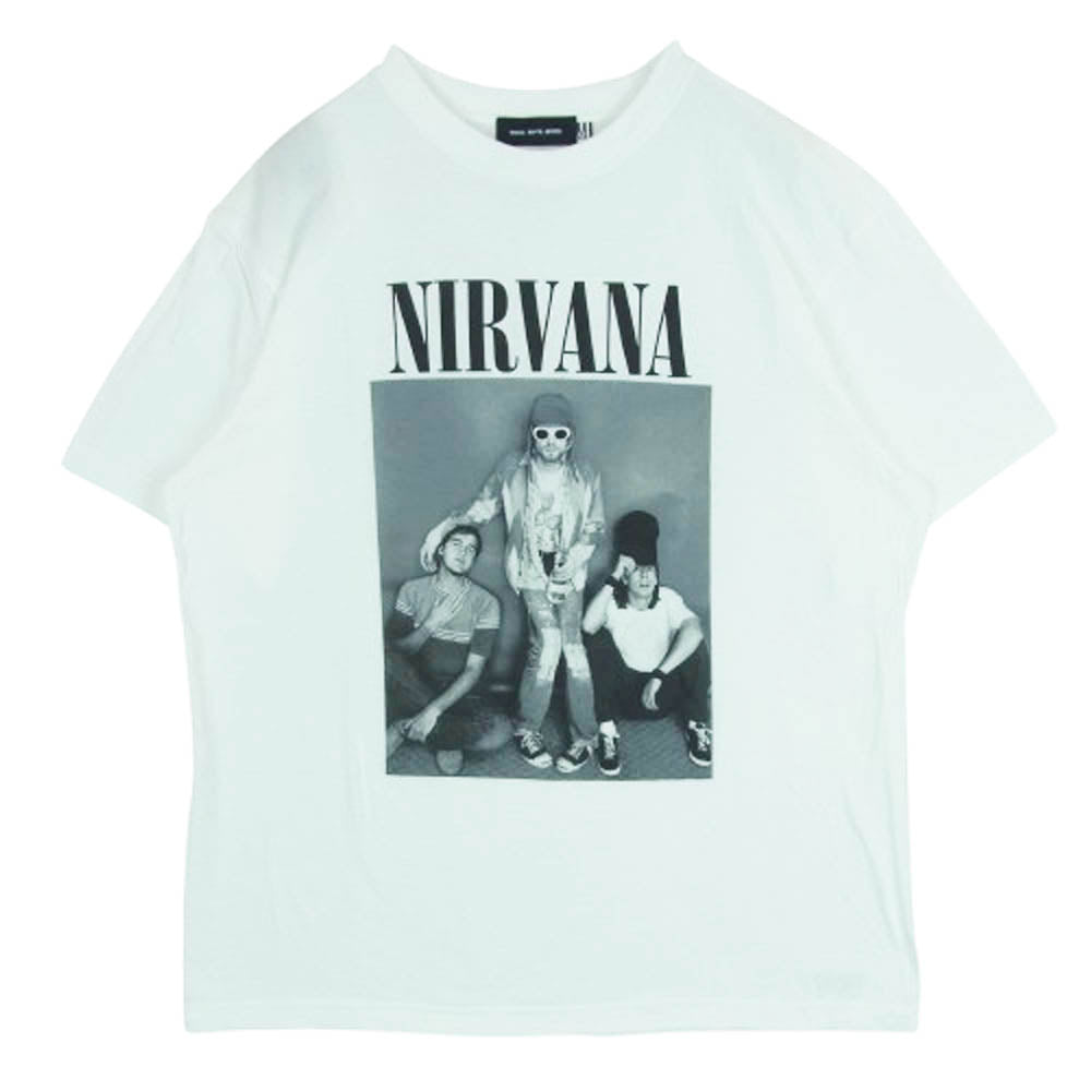 グッドロックスピード nirvana ニルヴァーナ 半袖 Tシャツ コットン 中国製 ホワイト系 L【中古】