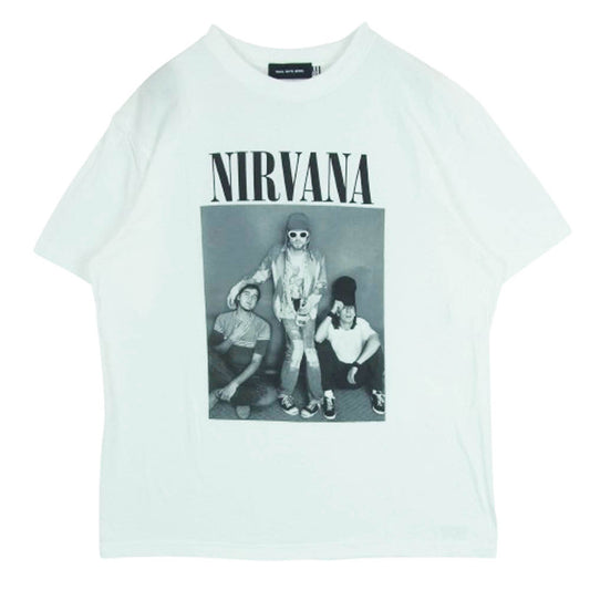 グッドロックスピード nirvana ニルヴァーナ 半袖 Tシャツ コットン 中国製 ホワイト系 L【中古】