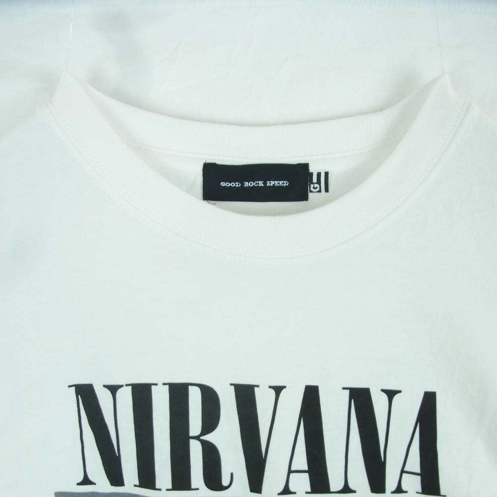 グッドロックスピード nirvana ニルヴァーナ 半袖 Tシャツ コットン 中国製 ホワイト系 L【中古】